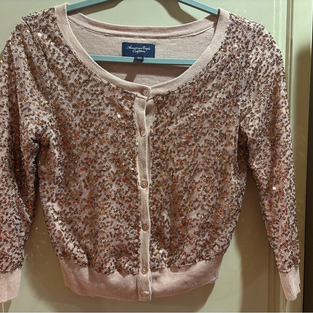 American Eagle Outfitters Blush Knit Sweater